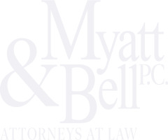 Myatt And Bell Pc White Logo | Estate Attorneys | Myatt & Bell