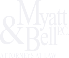 Myatt And Bell Pc White Logo | Estate Attorneys | Myatt & Bell