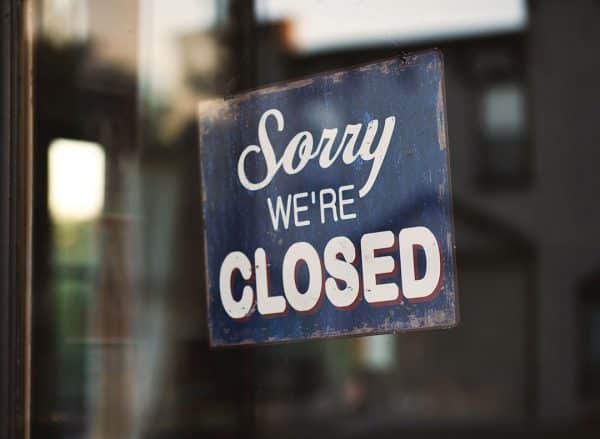 Sorry Were Closed Signage | Business Law Attorney | Myatt & Bell